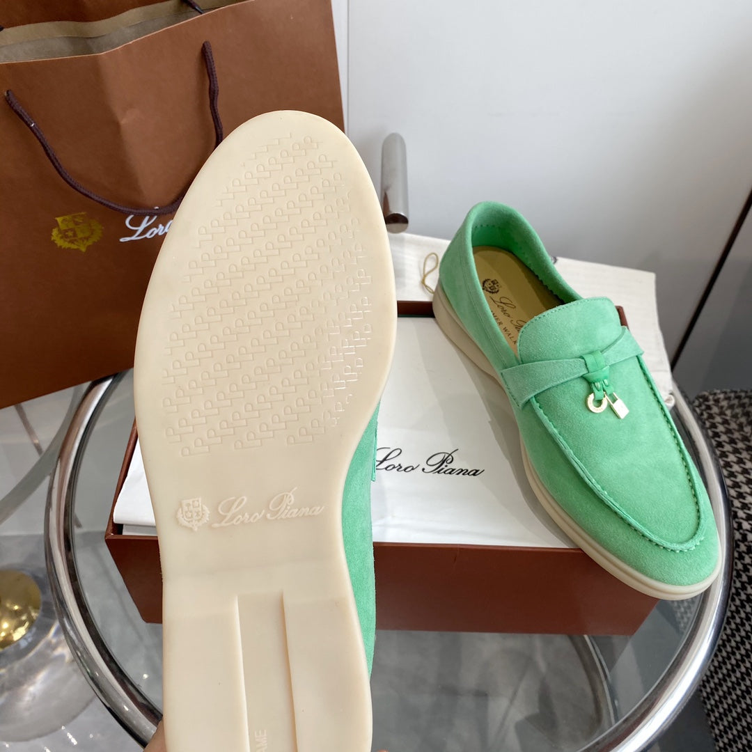 LP SUMMER CHARMS WALK LOAFERS MINT SUEDE