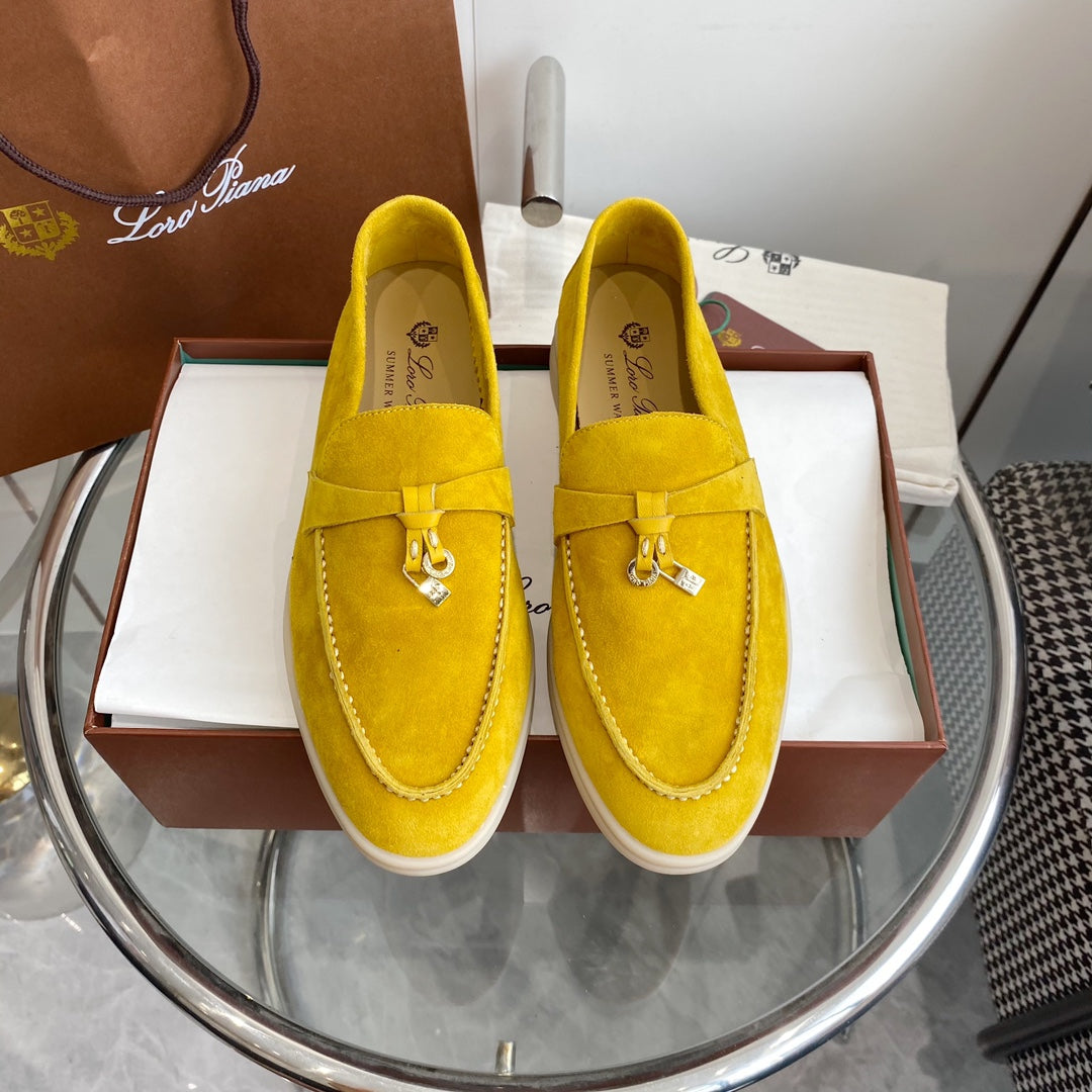LP SUMMER CHARMS WALK LOAFERS LEMON SUEDE