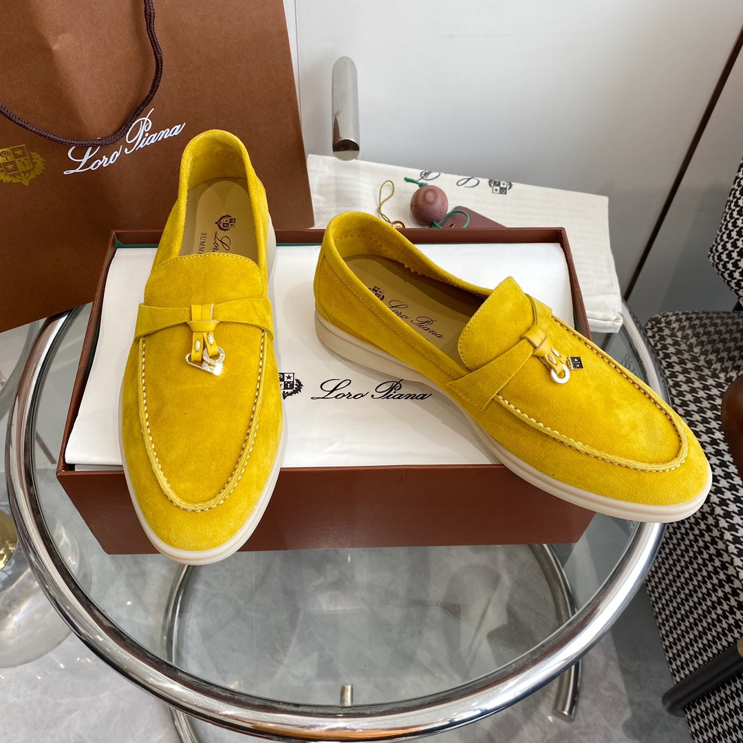 LP SUMMER CHARMS WALK LOAFERS LEMON SUEDE