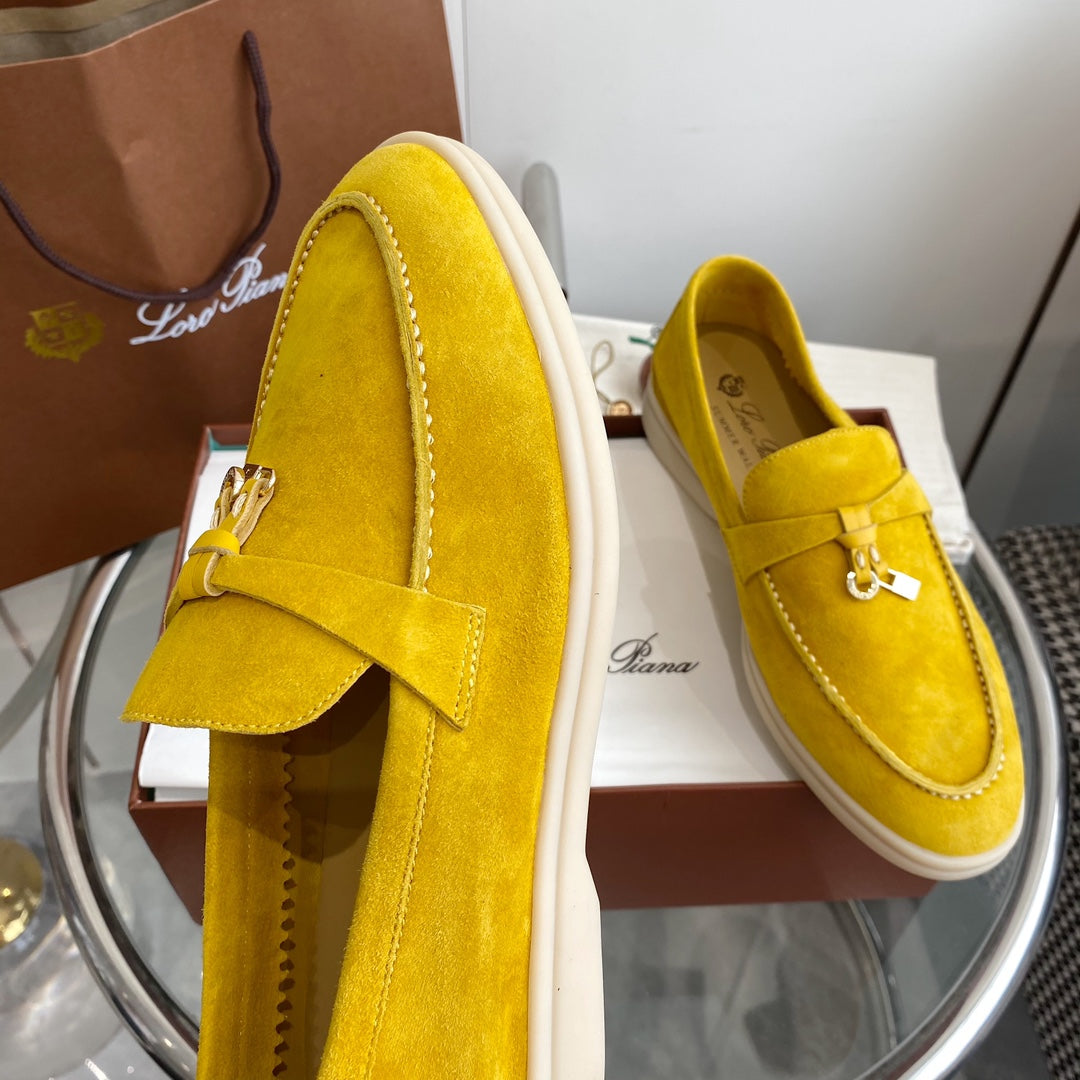 LP SUMMER CHARMS WALK LOAFERS LEMON SUEDE