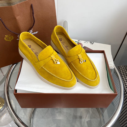 LP SUMMER CHARMS WALK LOAFERS LEMON SUEDE