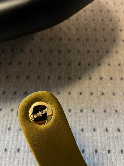 SL CARLYLE SLIPPERS MUSTARD SATIN