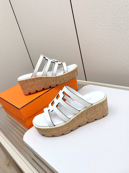 ISABELLA 30 SANDAL IN WHITE CALFSKIN