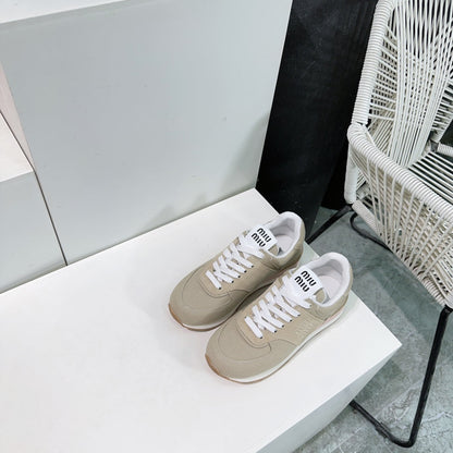 Teak And Light Brown Sneakers Canvas