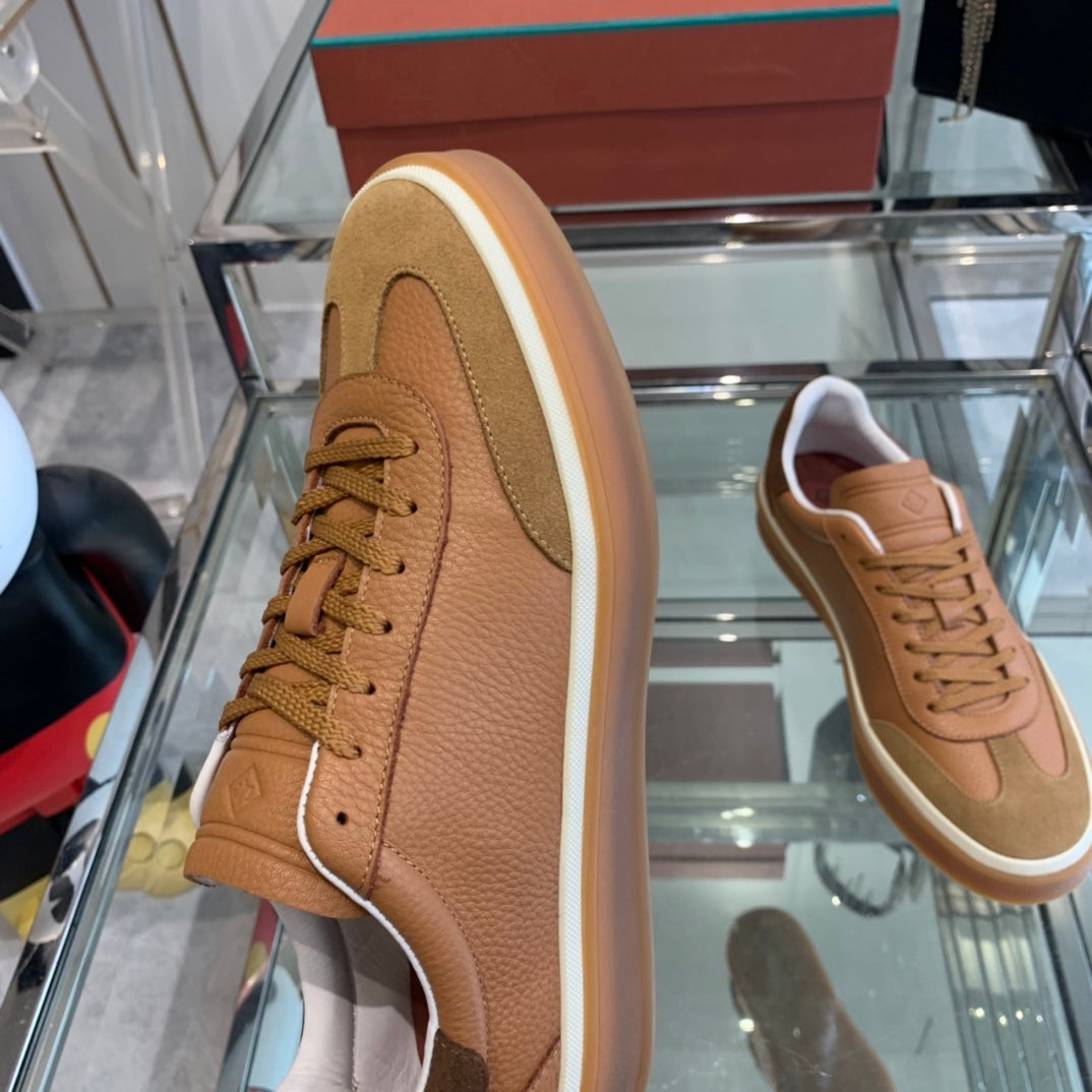 LP TENNIS WALK SNEAKERS TAWNY CALFSKIN