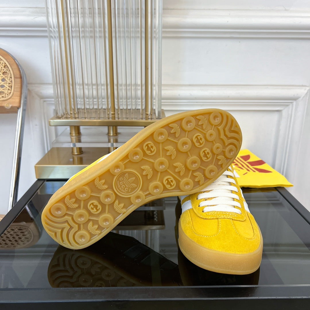 GG & ADIDAS GAZELLE SNEAKER YELLOW VELVET