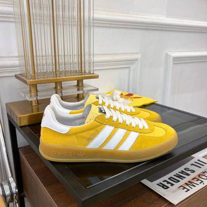 GG & ADIDAS GAZELLE SNEAKER YELLOW VELVET