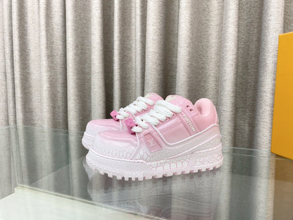 LV TRAINER PANG DING IN BABY PINK CALFSKIN