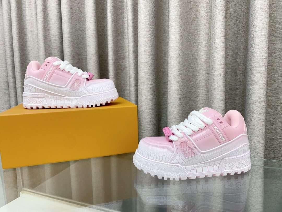 LV TRAINER PANG DING IN BABY PINK CALFSKIN