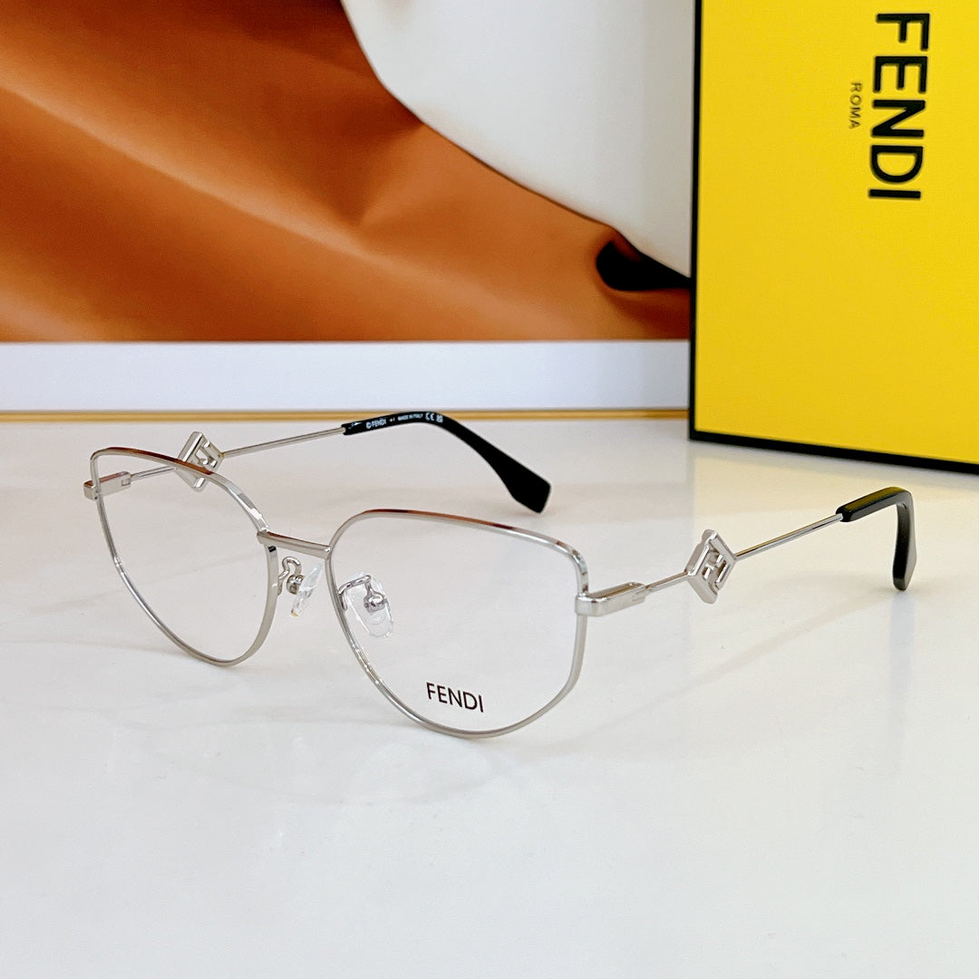 TRAVEL GEOMETRIC FRAME SUNGLASSES FE40152U IN METAL