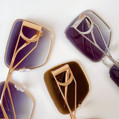 MONTAIGNE SQUARE SUNGLASS DSGTA42UCR IN METAL