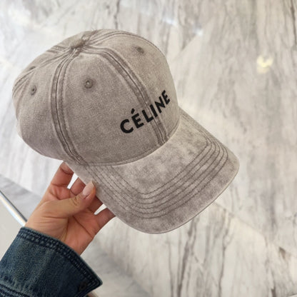 BASEBALL CAP MODEL 650043 IN WASHED GREY DENIM