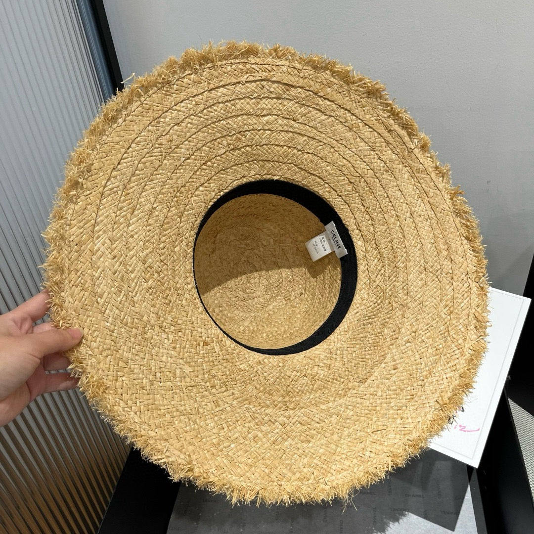 WIDE BRIM HAT MODEL 650341 IN NATURAL RAFFIA STRAW