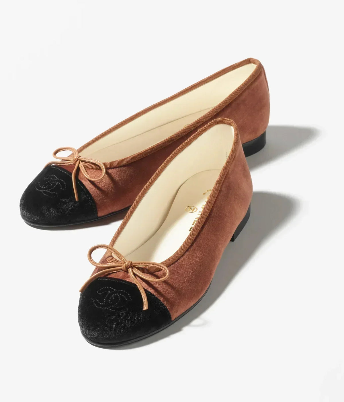 ballet flats Brown Black Velvet