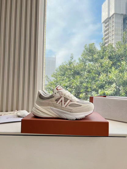 LP&NB CLASSIC BISCUIT SNEAKERS WHITE SUEDE