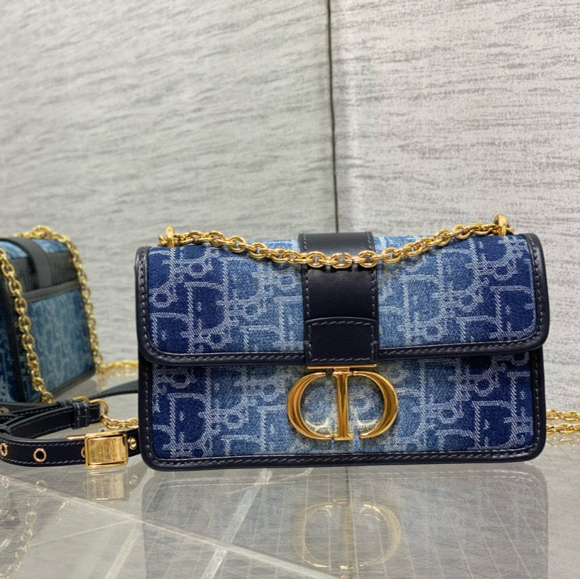 MONTAIGNE 21 BLUE JEAN EMBROIDERY