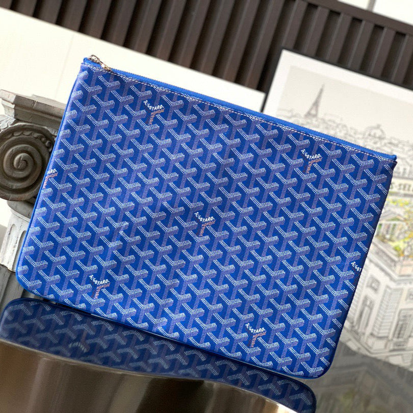 SENAT POCHETTE IN SKY BLUE GOYARDINE CANVAS