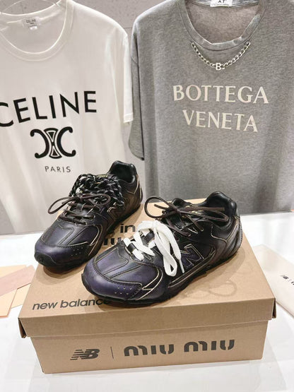 NBxMIU SNEAKER 530 IN BLACK CALFSKIN