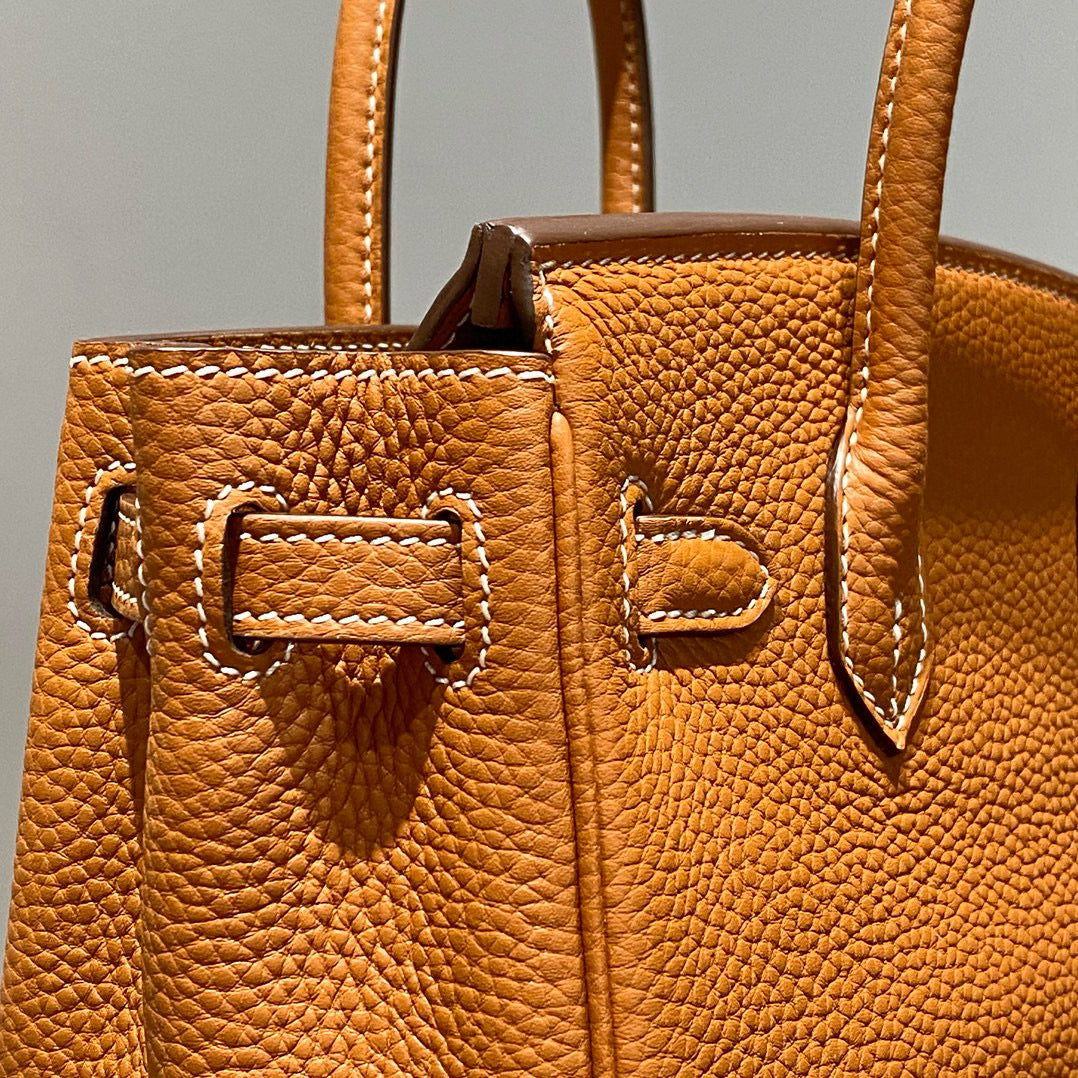 HM BIRKIN 20CM BAG BROWN TOGO LEATHER GOLD HARDWARE