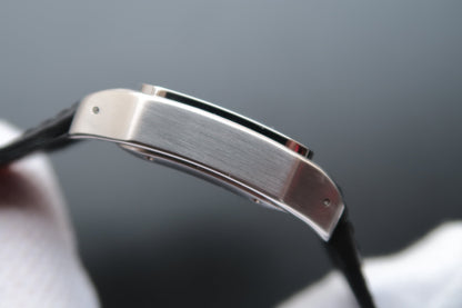 SANTOS 100 39MM STEEL CASE WHITE DIAL