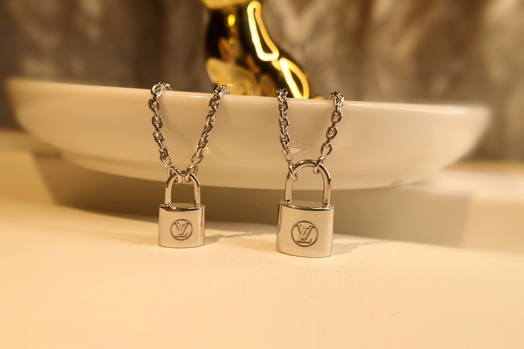 LV CHARITY LOCK NECKLACE