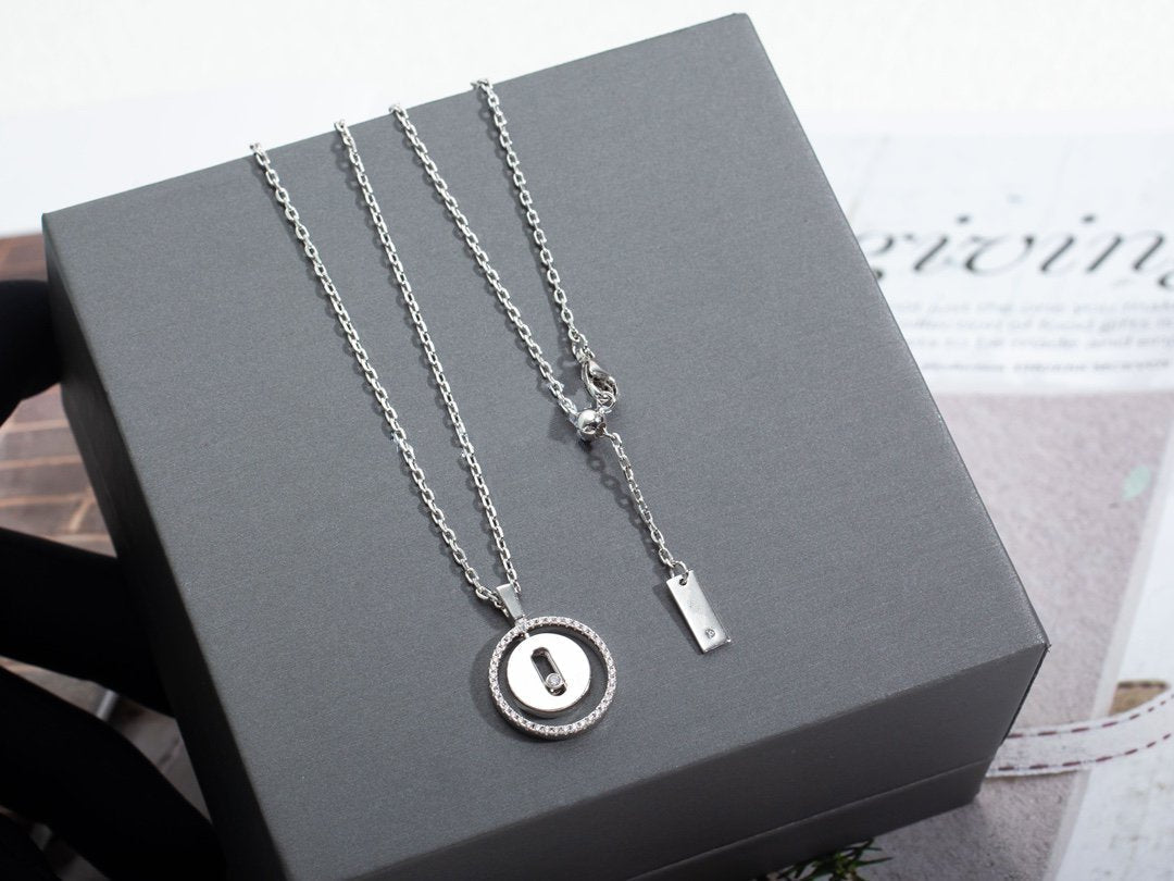 LUCKY MOVE PM NECKLACE SILVER DIAMOND