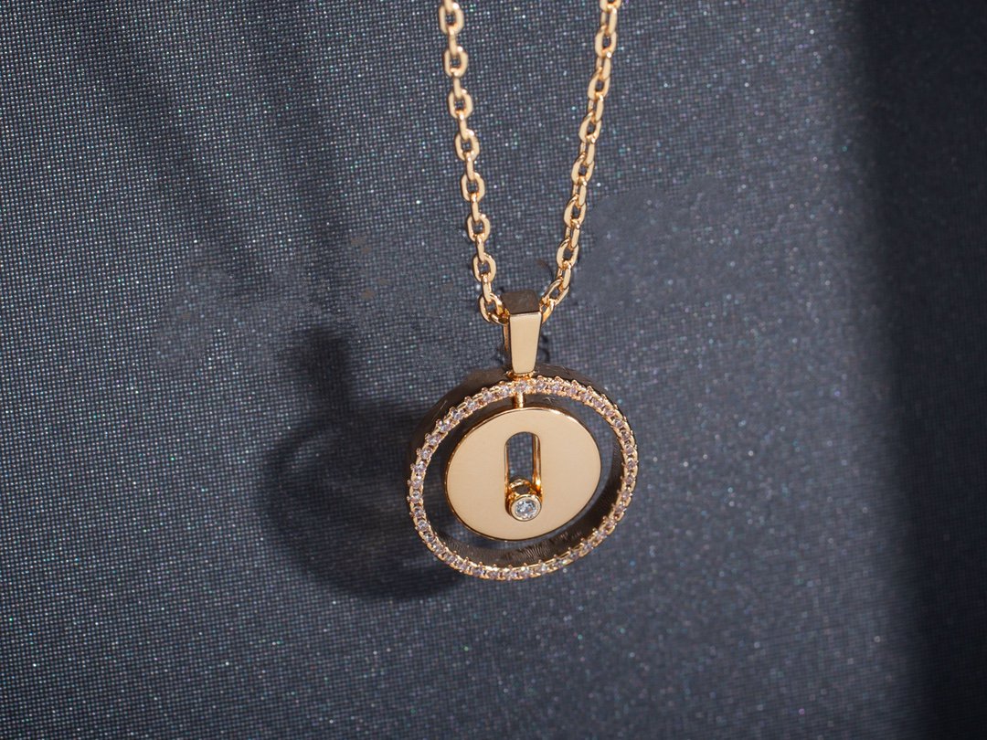 LUCKY MOVE PM NECKLACE PINK GOLD DIAMOND