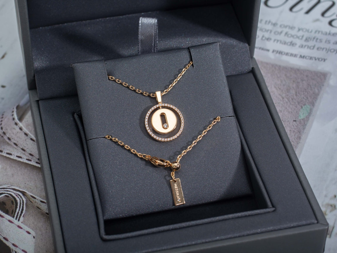 LUCKY MOVE PM NECKLACE PINK GOLD DIAMOND