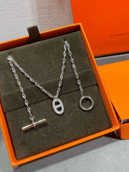 ADVANCED SEIKO HM DIAMOND PIG NOSE NECKLACE