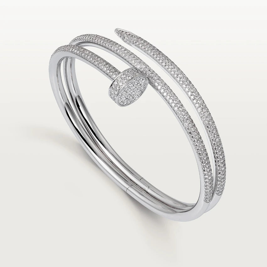 JUSTE BRACELET 3.5MM DOUBLE ROW FULL DIAMOND