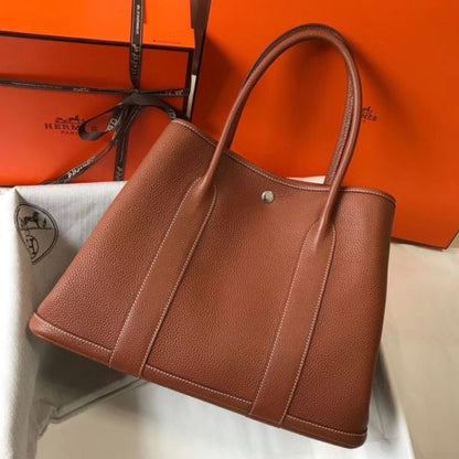 HERM Garden Party 36 Bag In Gold Clemence Leather