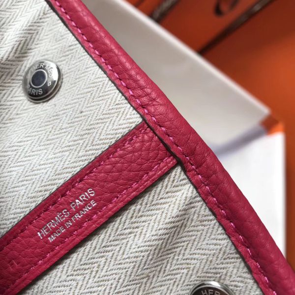 HERM Garden Party 36 Bag In Rose Tyrien Clemence Leather