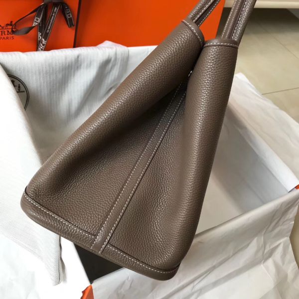 HERM Garden Party 36 Bag In Taupe Clemence Leather
