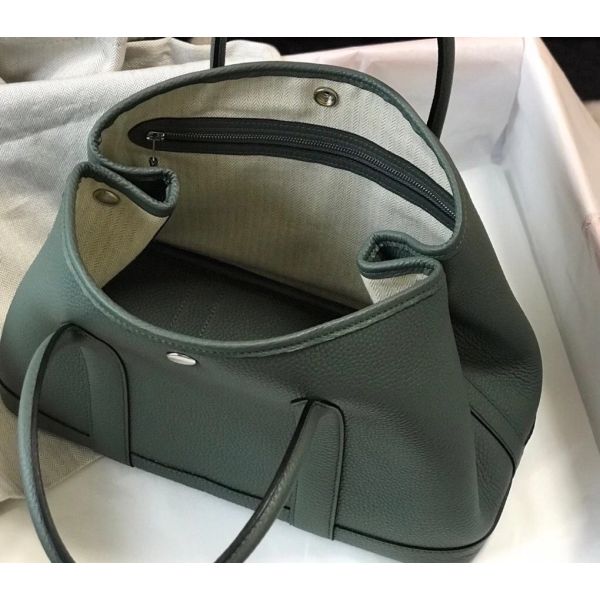 HERM Garden Party 36 Bag In Vert Amande Clemence Leather