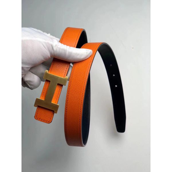 HERM Mini Constance 24mm Reversible Belt Black/Orange