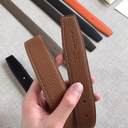 HERM Etrier Buckle Belt & Brown Clemence 32 MM Strap
