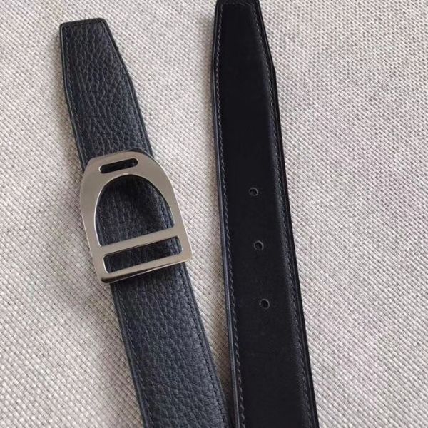 HERM Etrier Buckle Belt & Black Clemence 32 MM Strap
