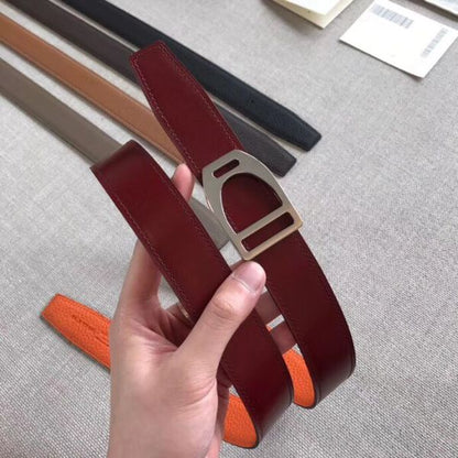 HERM Etrier Buckle Belt & Orange Clemence 32 MM Strap