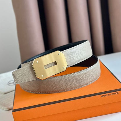 HERM Neo Reversible Belt 32MM in Trench Clemence Leather