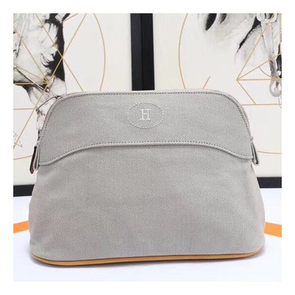 HERM Medium Bolide Travel Case In Grey Cotton