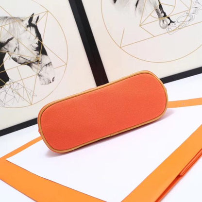HERM Medium Bolide Travel Case In Orange Cotton
