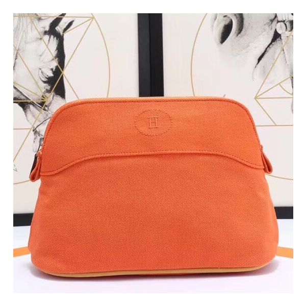 HERM Medium Bolide Travel Case In Orange Cotton