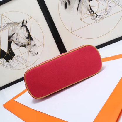 HERM Medium Bolide Travel Case In Red Cotton