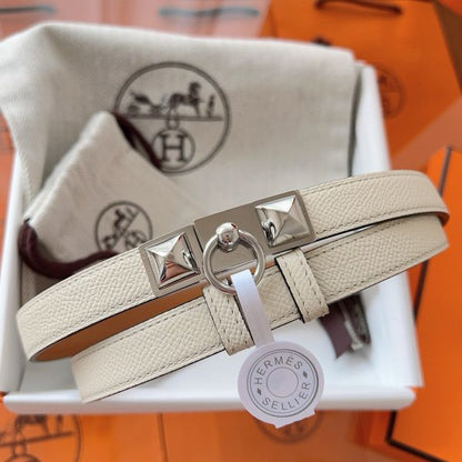 HERM Rivale 18 Belt in Craie Epsom Calfskin