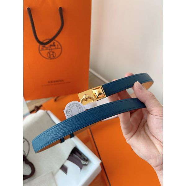 HERM Rivale 18 Belt in Blue Epsom Calfskin