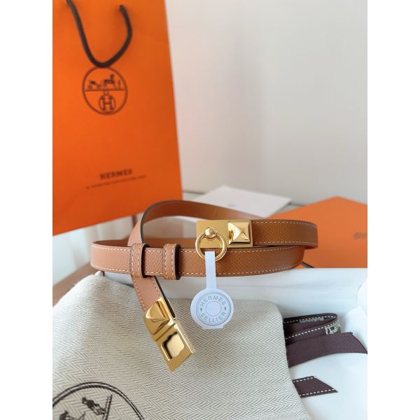 HERM Rivale 18 Belt in Gold Epsom Calfskin