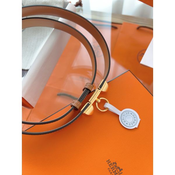 HERM Rivale 18 Belt in Gold Epsom Calfskin