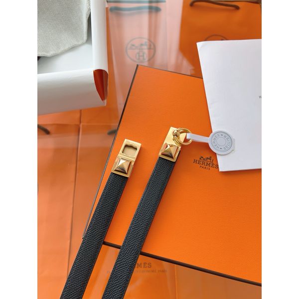 HERM Rivale 18 Belt in Black Epsom Calfskin