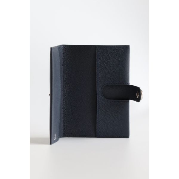 HERM R.M.S Passport Holder in Blue Nuit Evercolor Calfskin