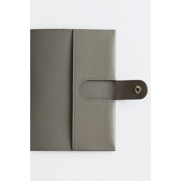 HERM R.M.S Passport Holder in Gris Meyer Evercolor Calfskin